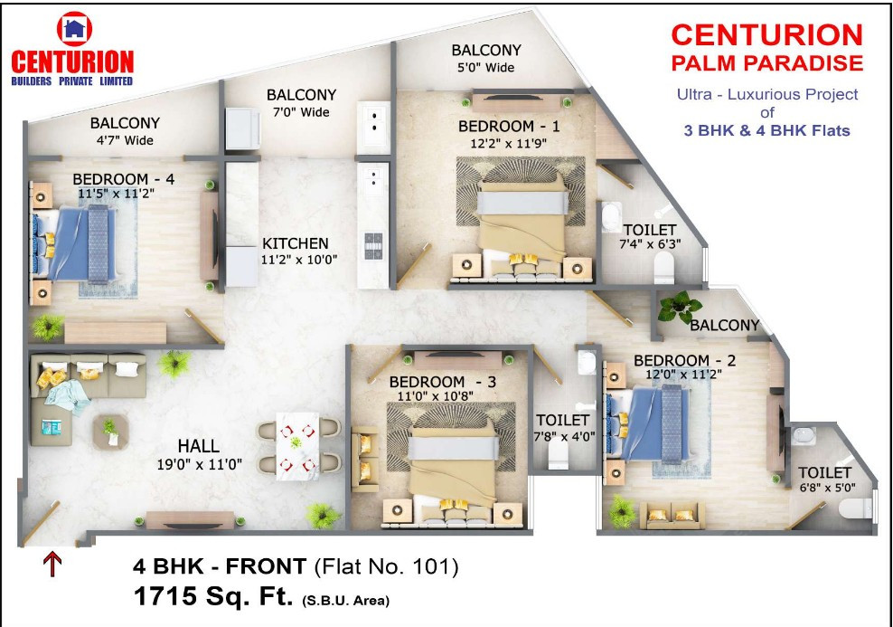 Centurion palm paradise