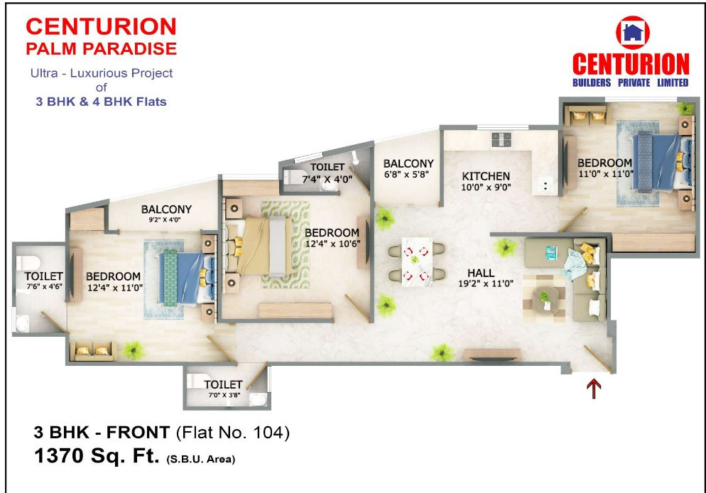 Centurion palm paradise